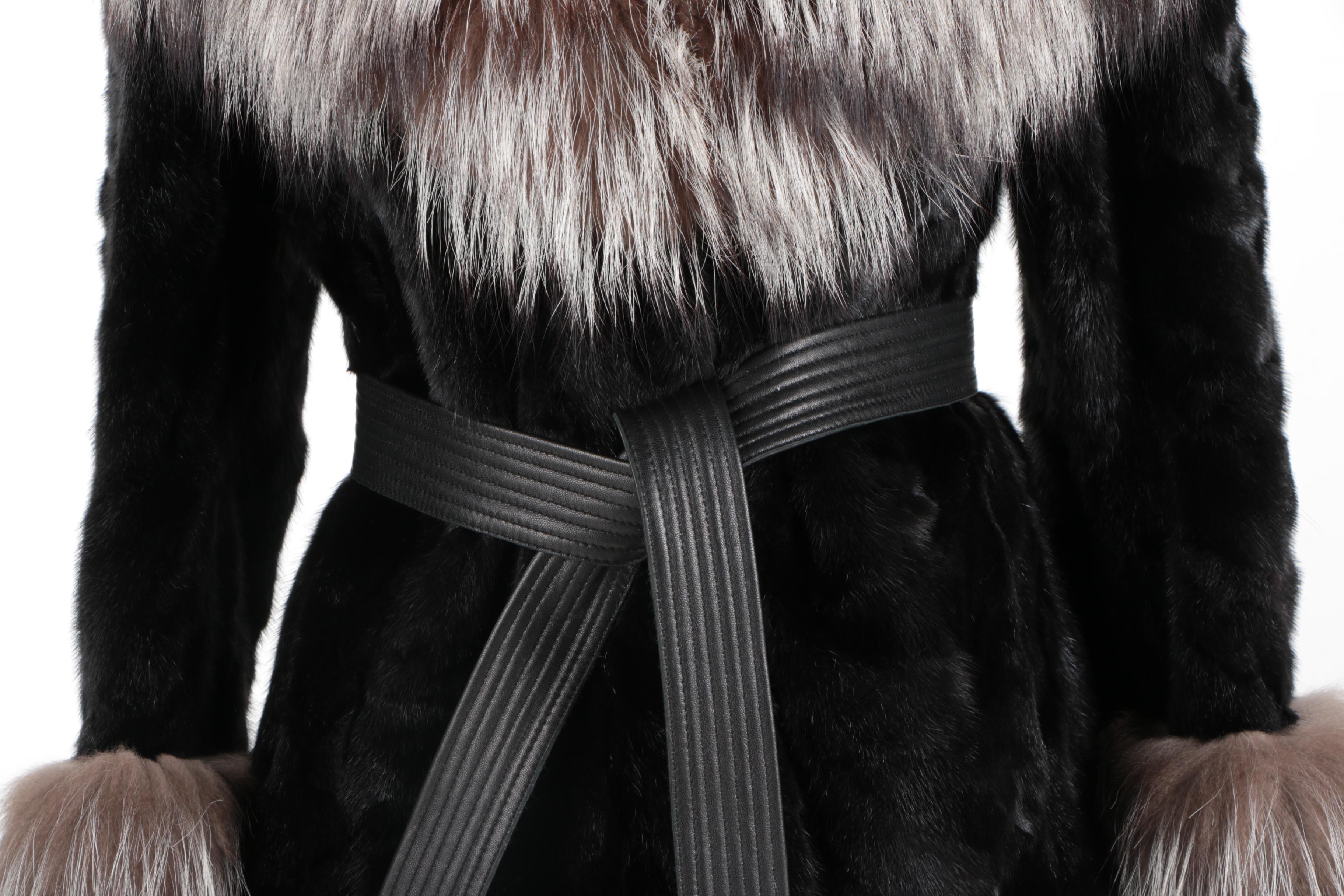 Ranch Mink with Silver Fox Trim