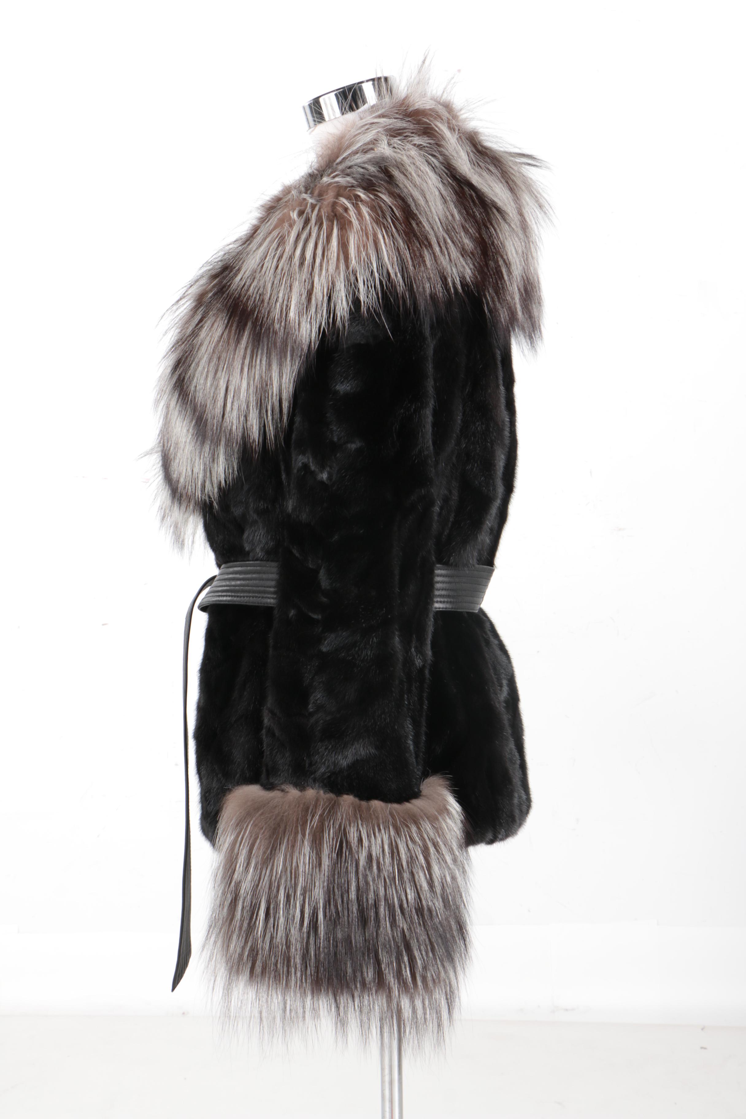 Ranch Mink with Silver Fox Trim