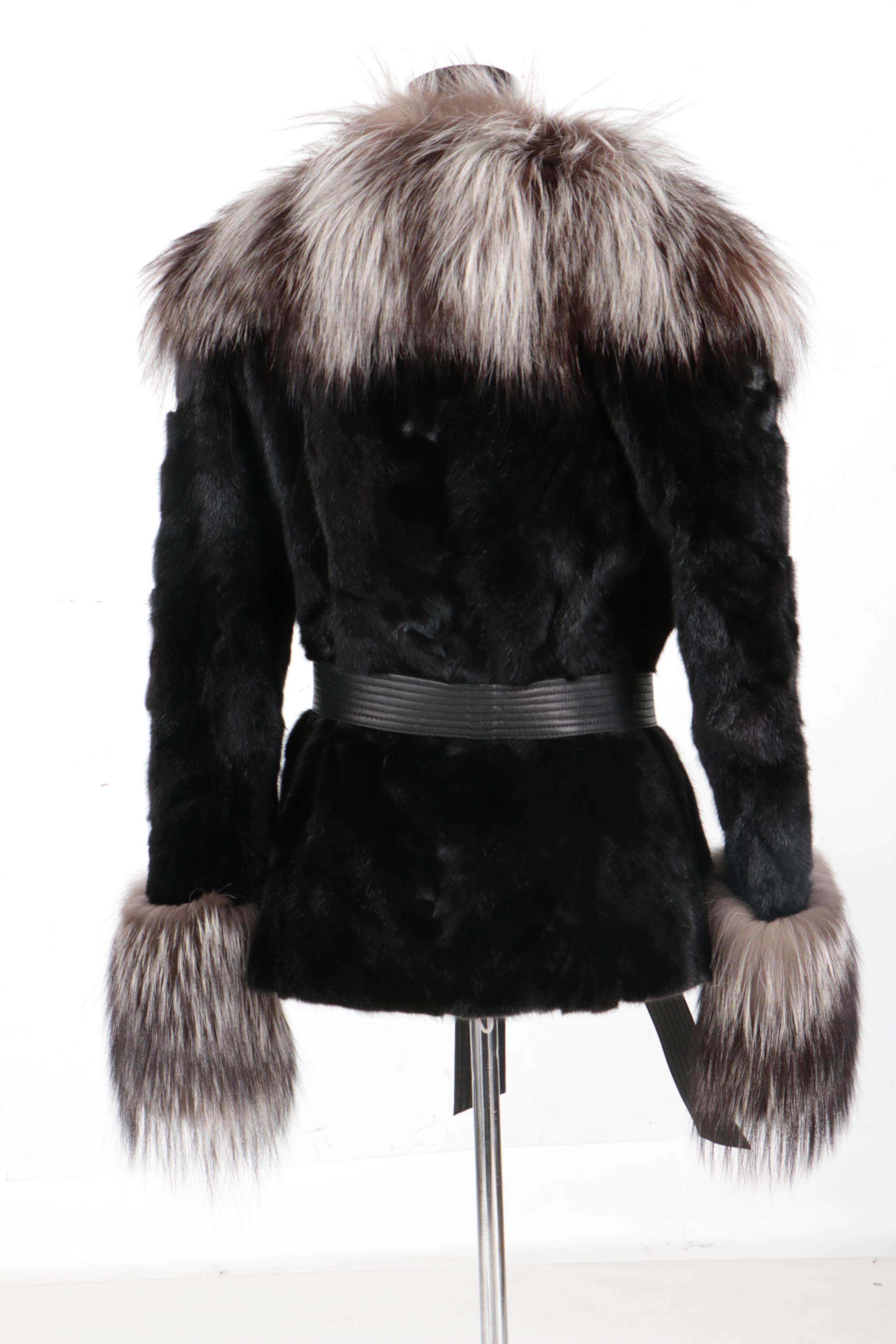 Ranch Mink with Silver Fox Trim