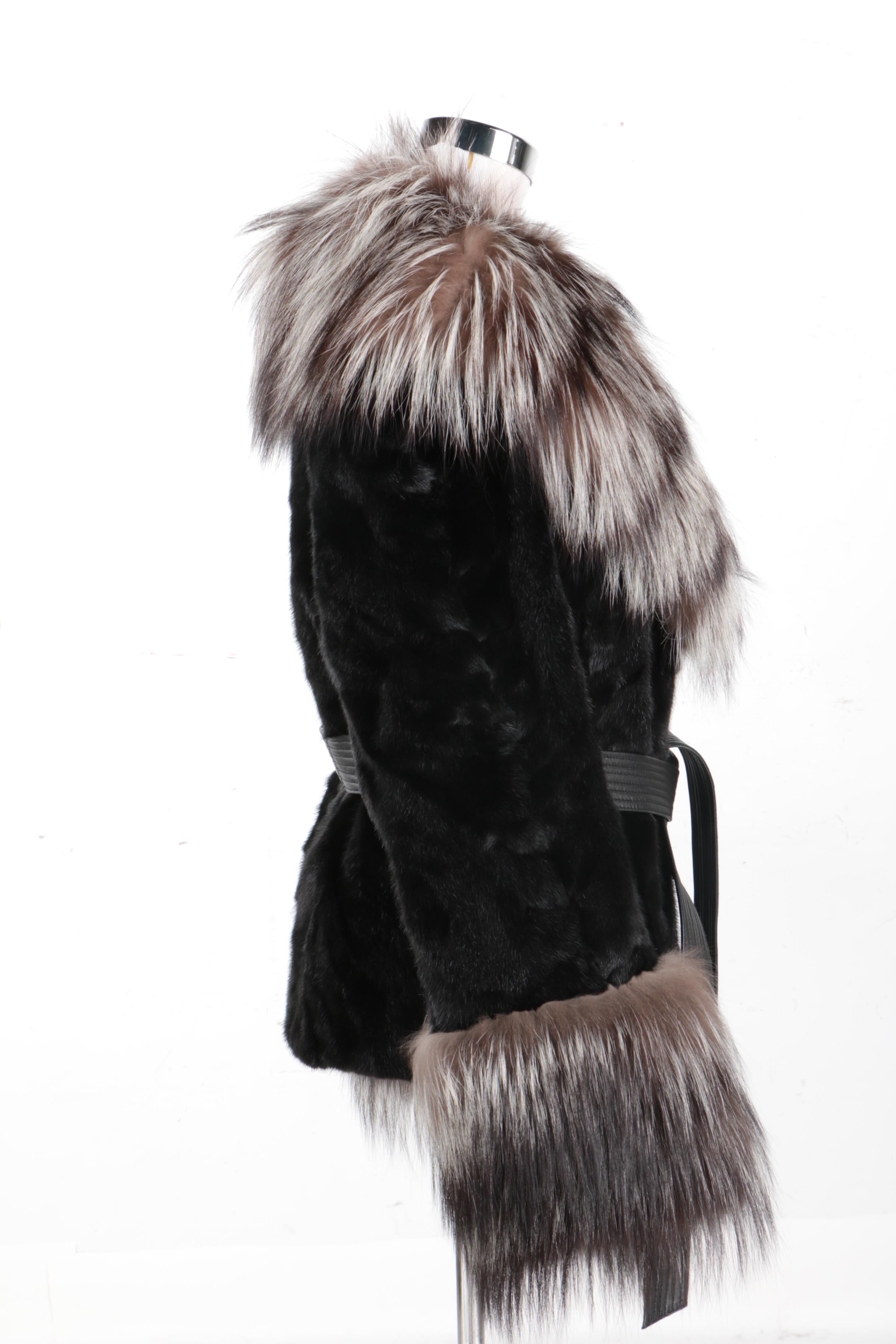 Ranch Mink with Silver Fox Trim