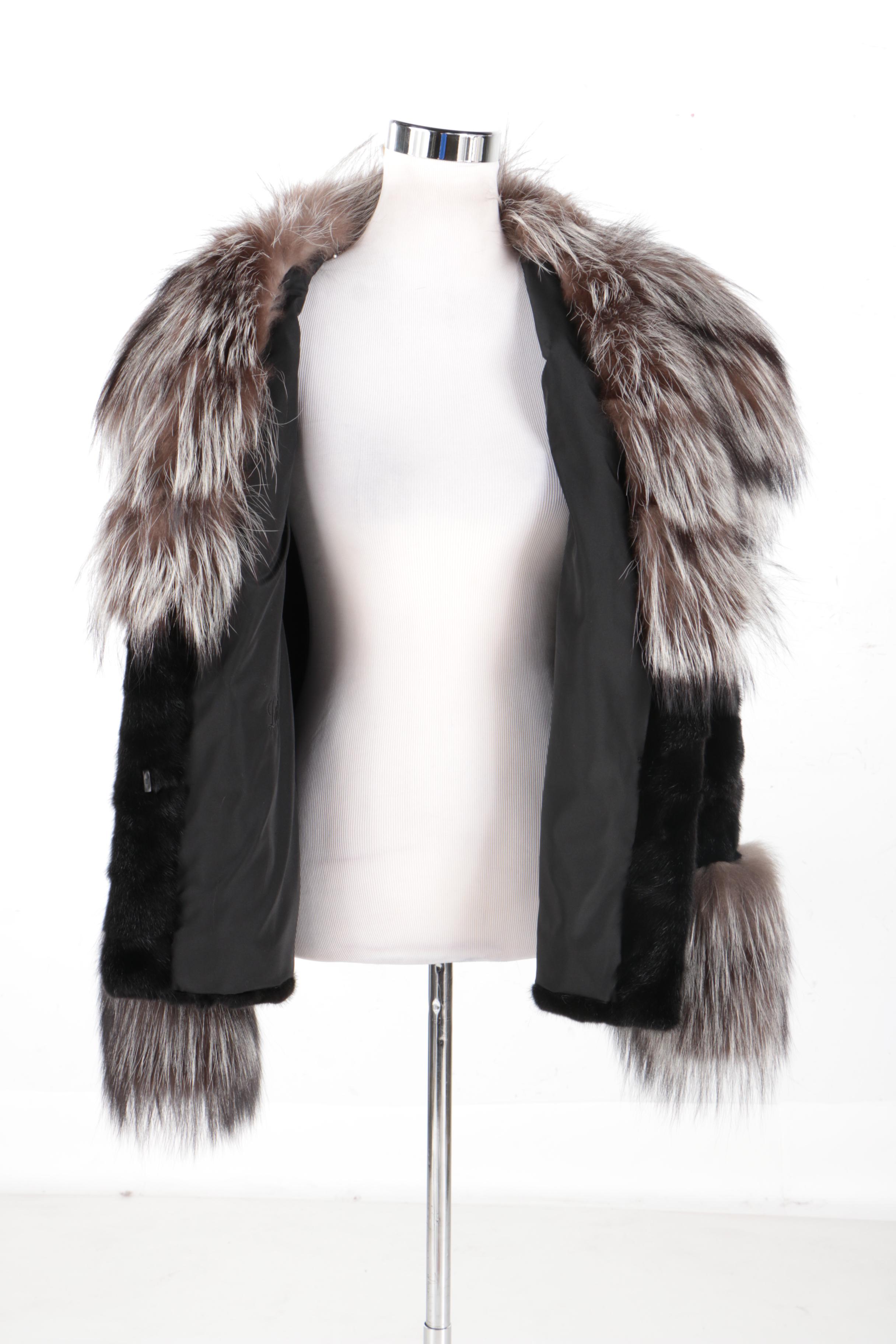 Ranch Mink with Silver Fox Trim
