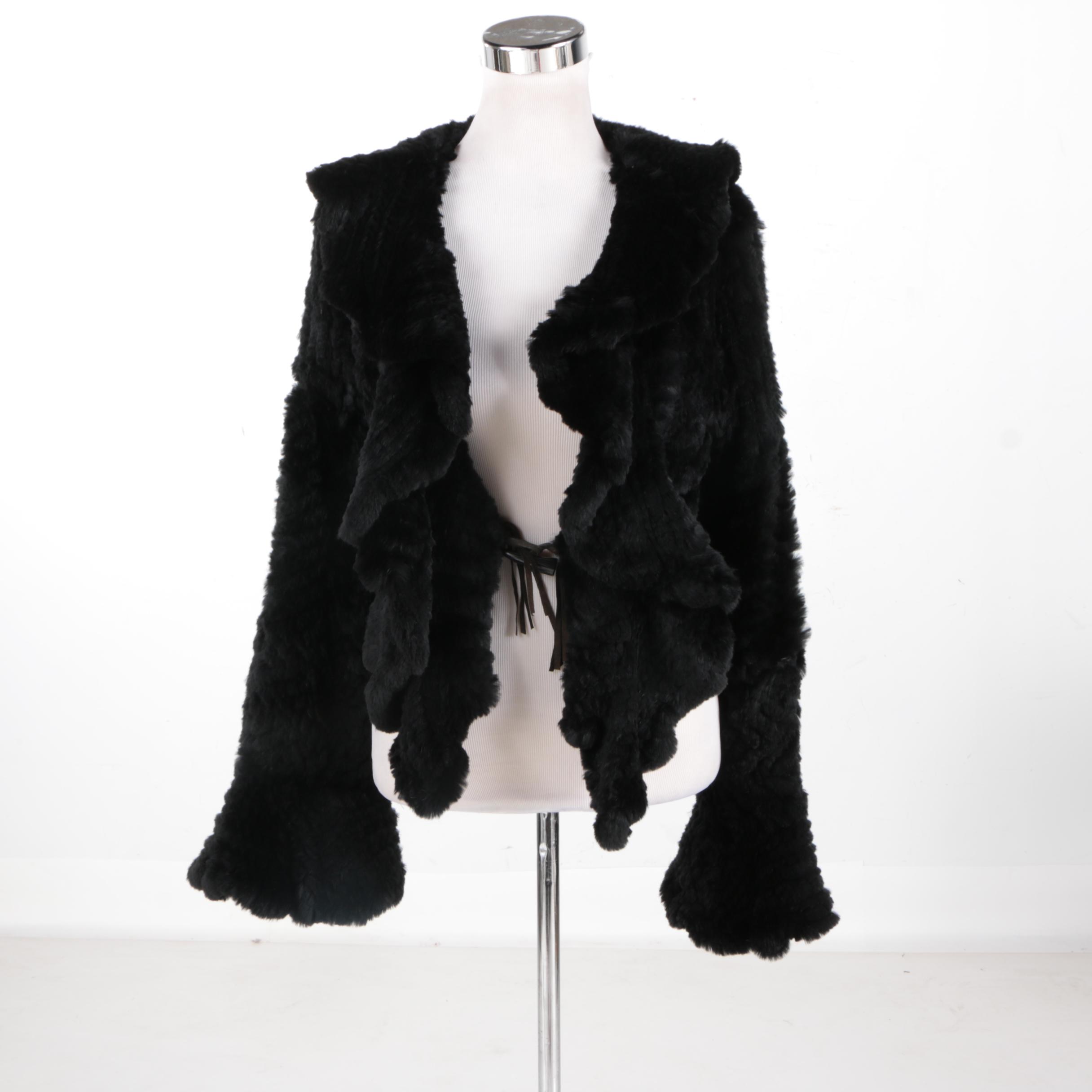 Sheared Beaver Women's Cardigan