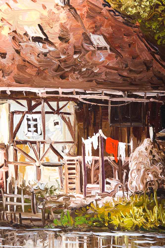Al Mettel Oil Painting "Alte Muhle in Oberfranken"