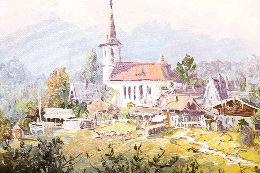 Al Mettel Oil Painting "Alte Muhle in Oberfranken"