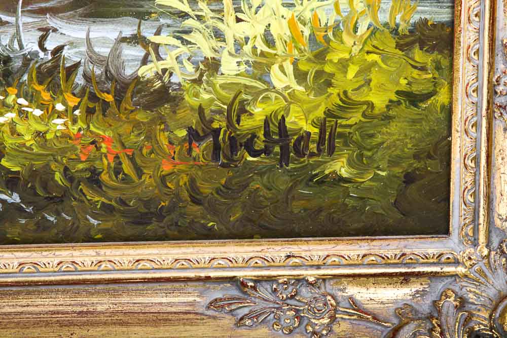 Al Mettel Oil Painting "Alte Muhle in Oberfranken"