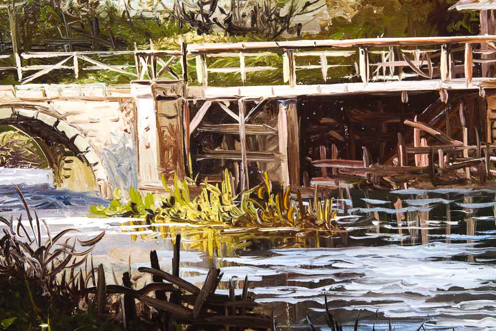 Al Mettel Oil Painting "Alte Muhle in Oberfranken"