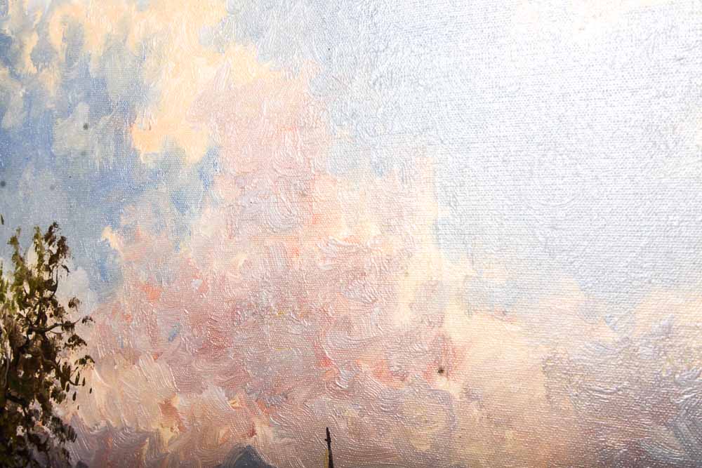 Al Mettel Oil Painting "Alte Muhle in Oberfranken"