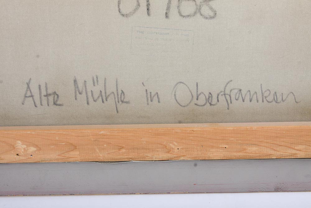 Al Mettel Oil Painting "Alte Muhle in Oberfranken"