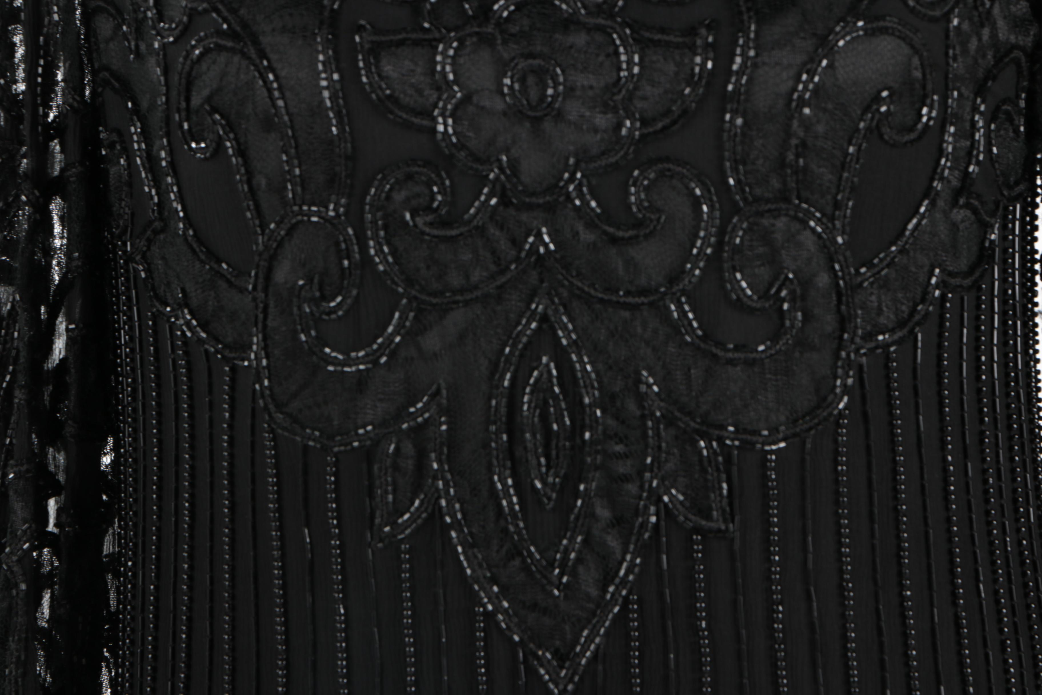 Circa1980 Silk, Lace, and Beaded Dress