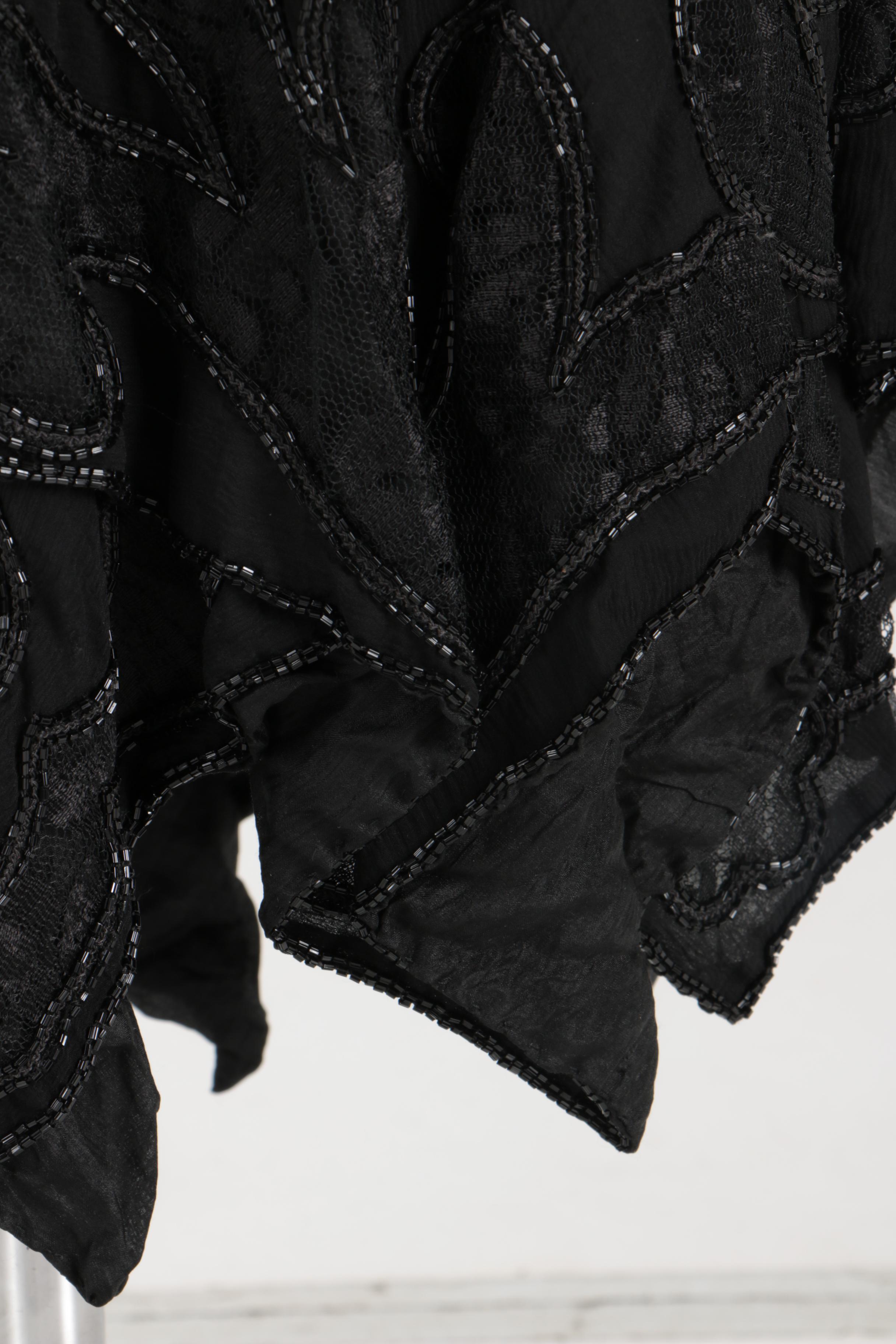 Circa1980 Silk, Lace, and Beaded Dress