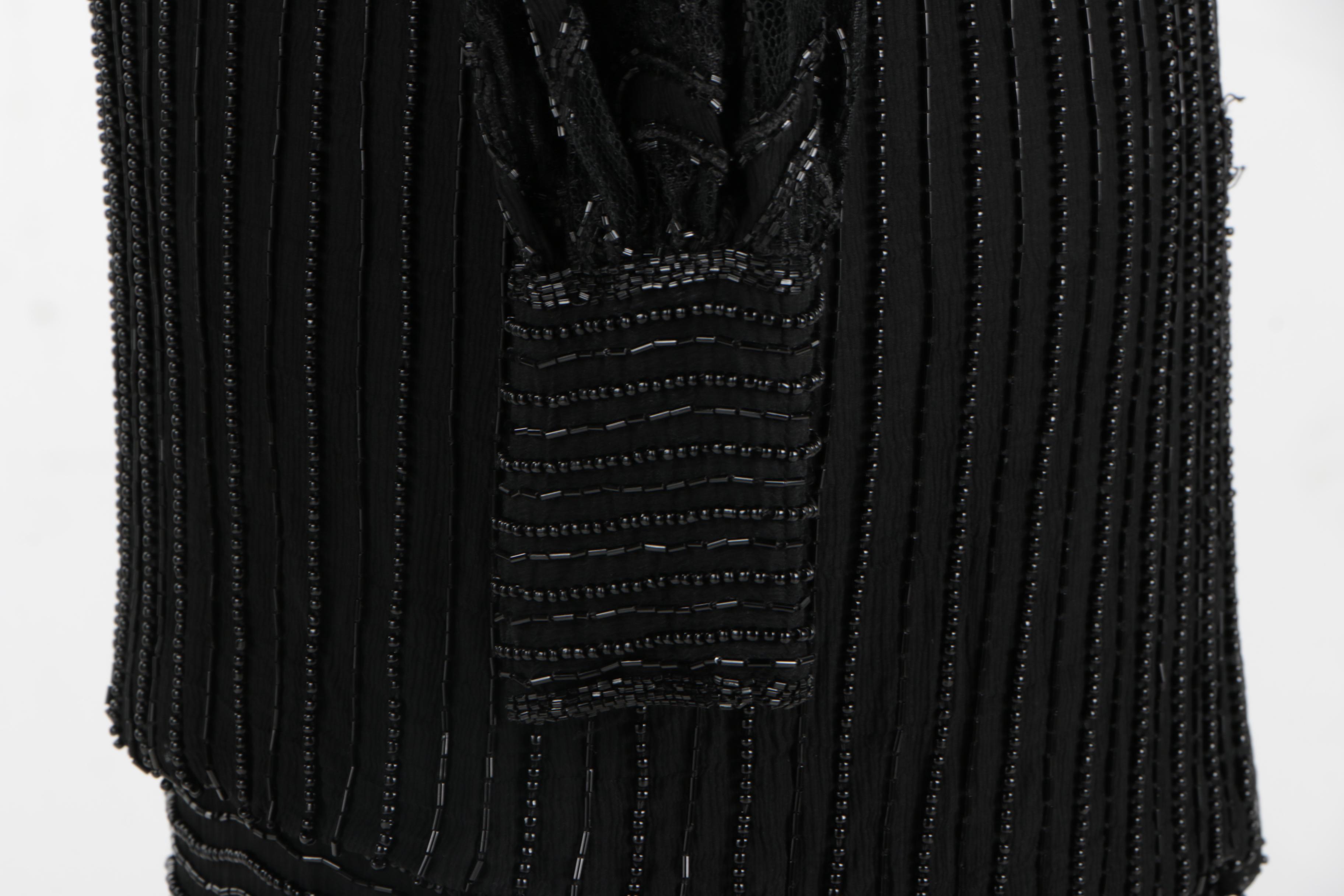 Circa1980 Silk, Lace, and Beaded Dress