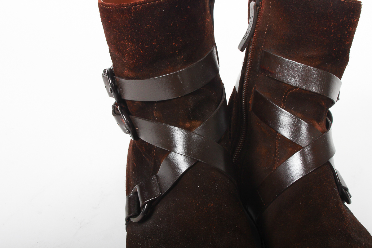 Tod's Brown Suede Women's Ankle Boots