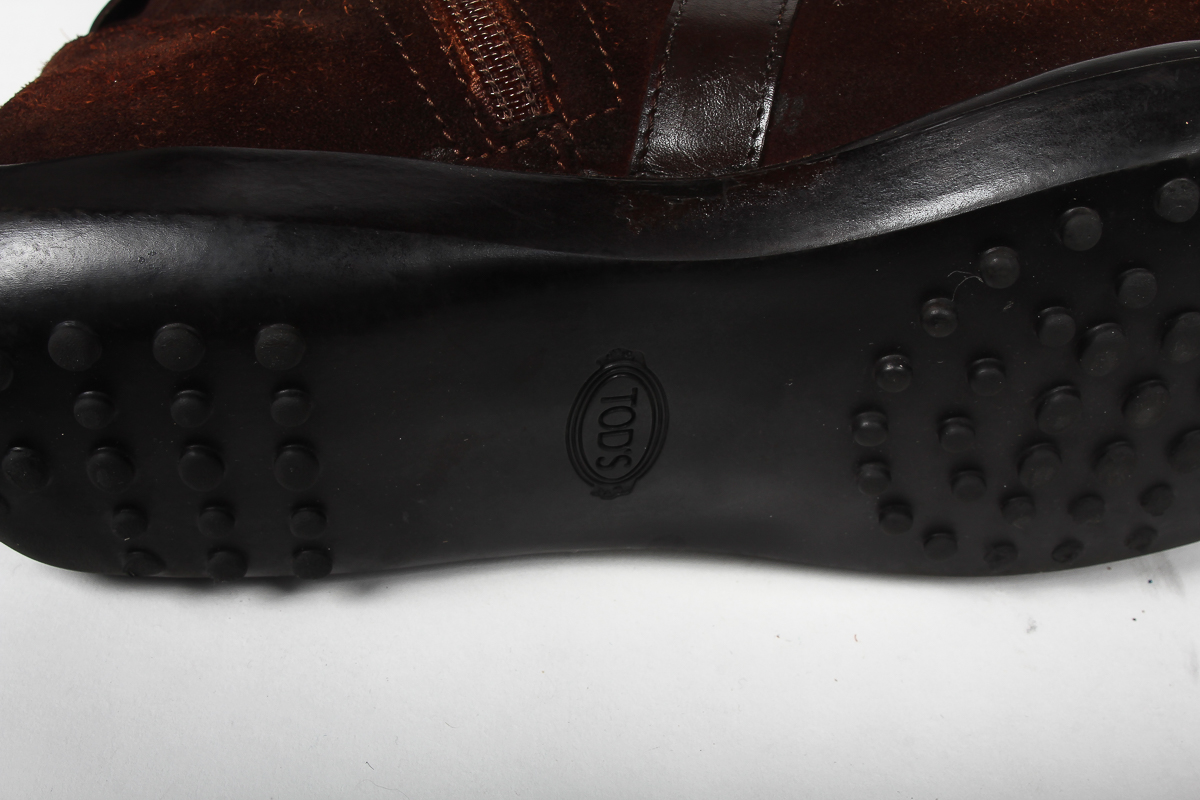 Tod's Brown Suede Women's Ankle Boots