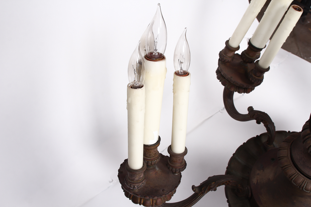 Antique Bronze Chandelier
