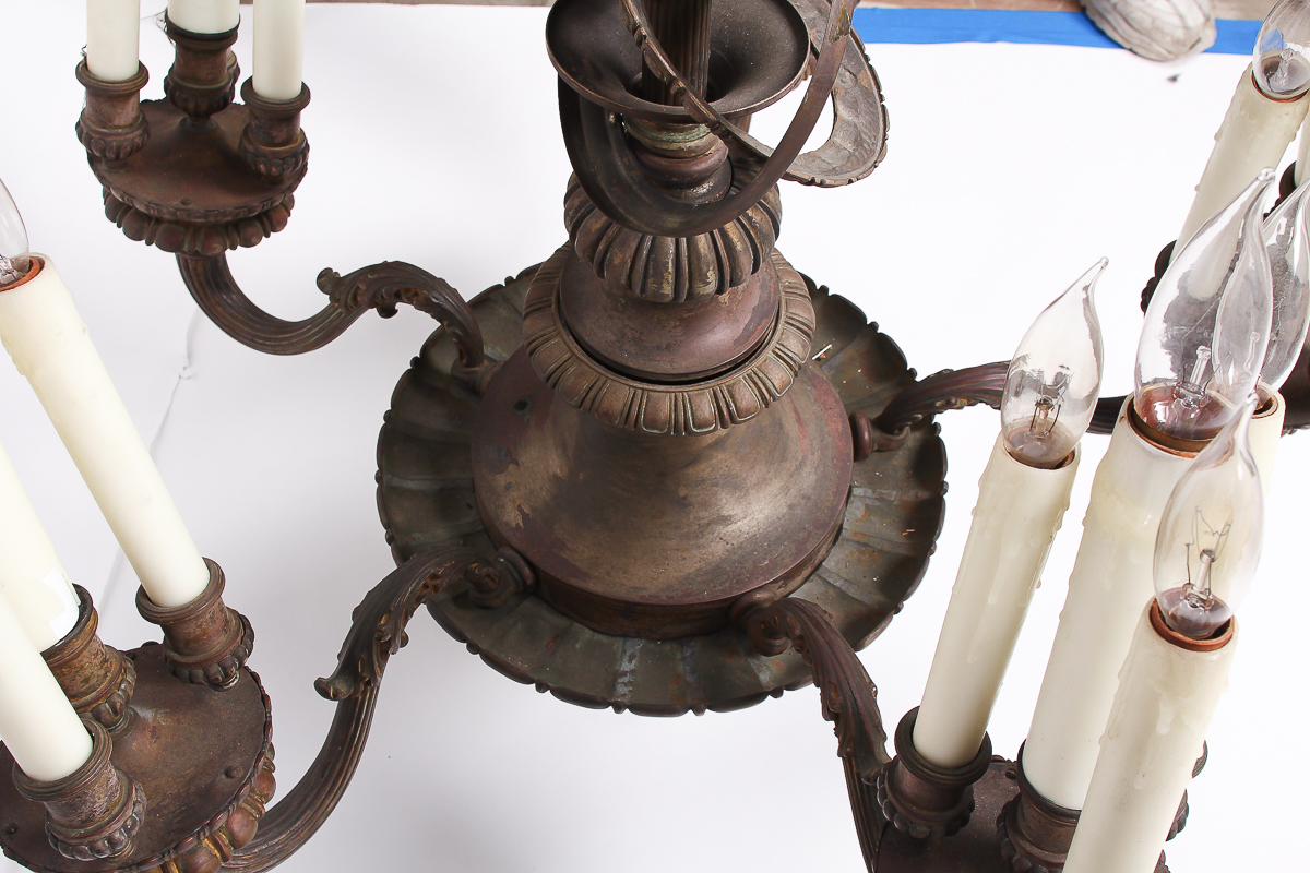 Antique Bronze Chandelier