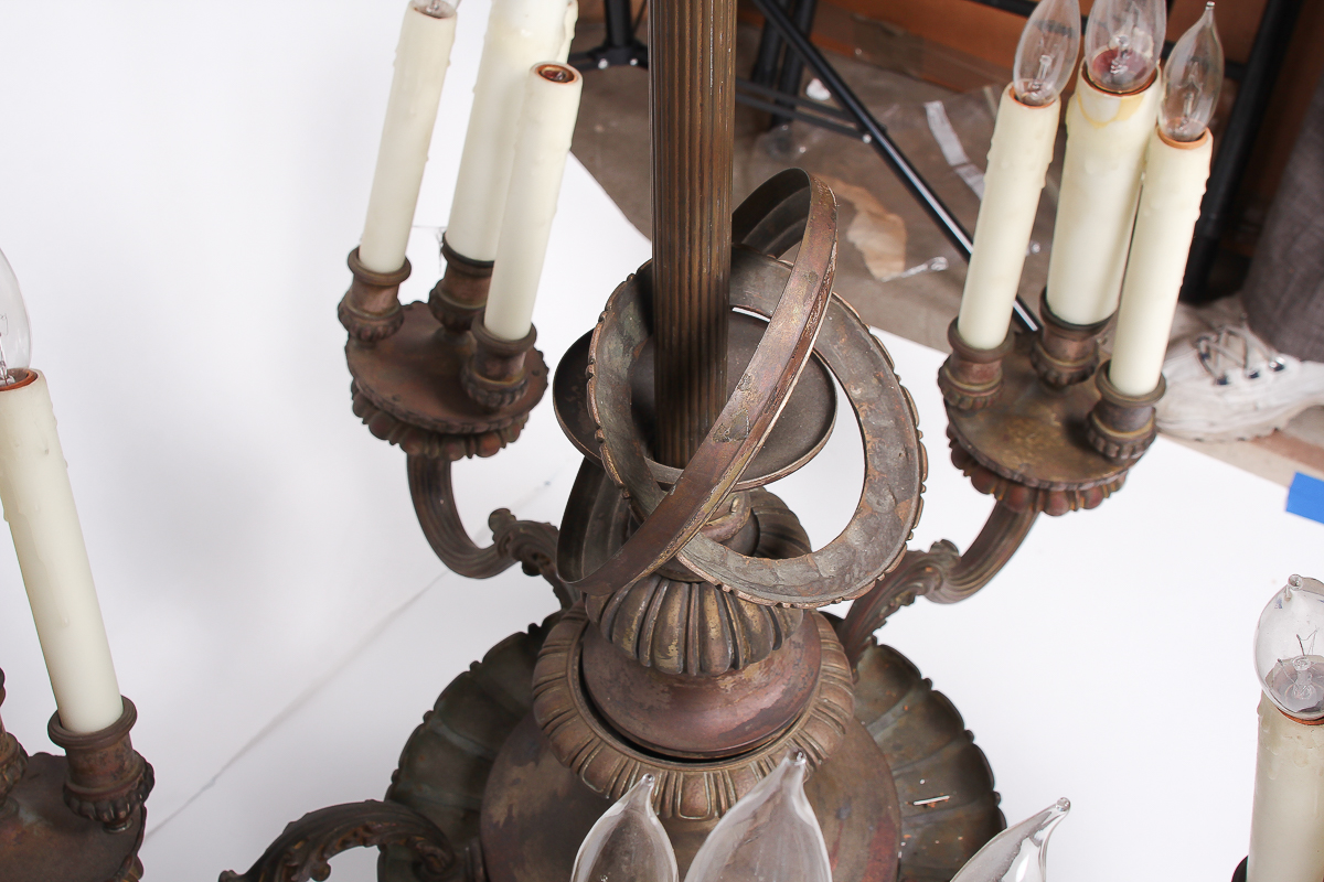 Antique Bronze Chandelier