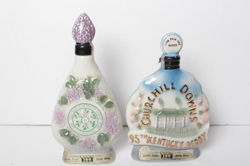 Vintage Jim Beam Porcelain Decanters