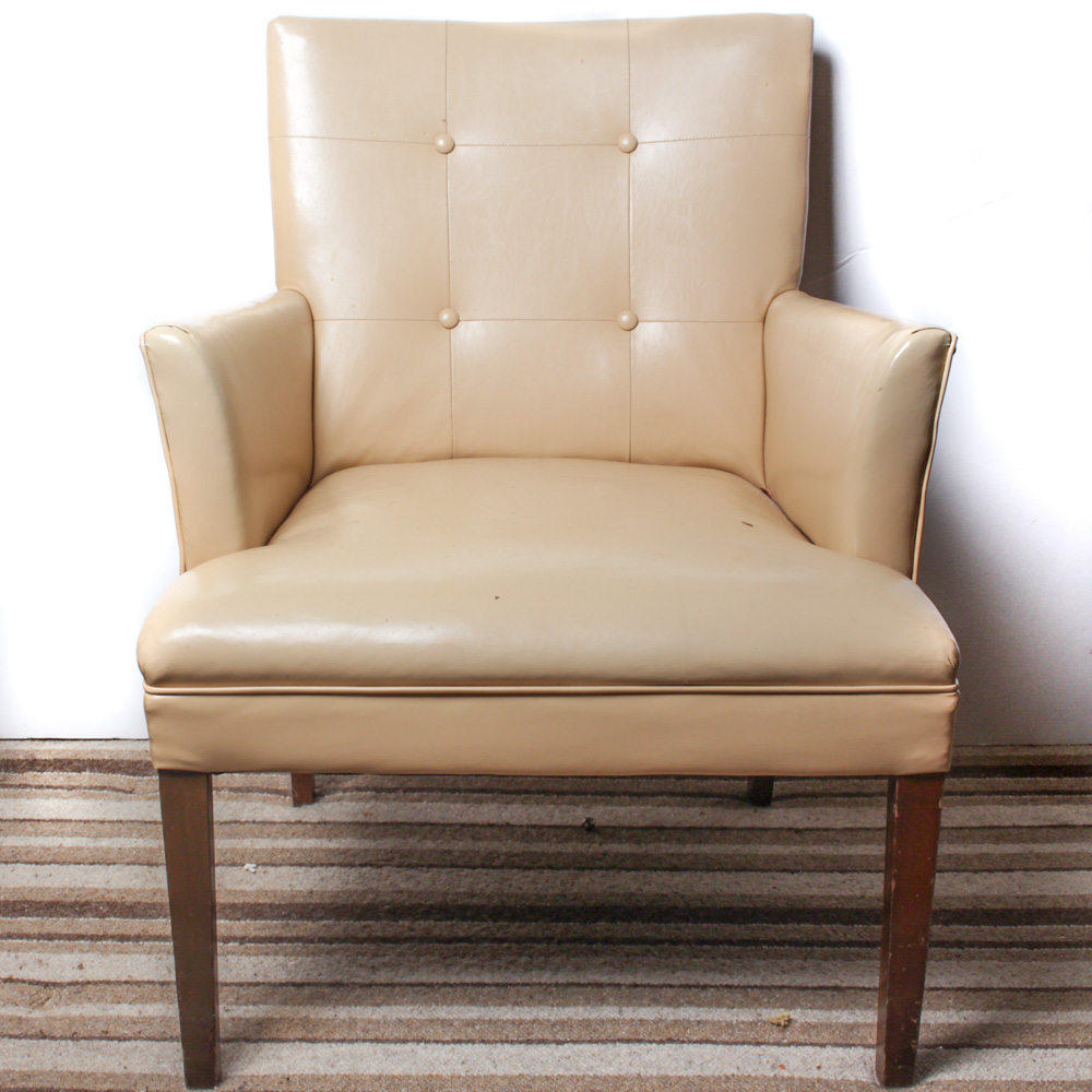 Mid-Century Vinyl Side Chair