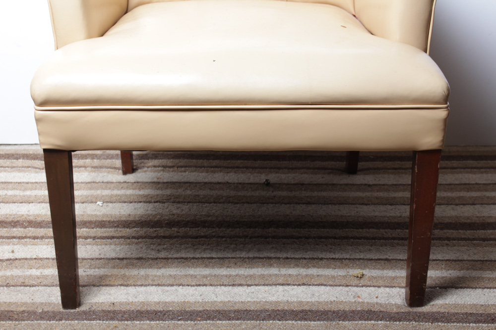 Mid-Century Vinyl Side Chair