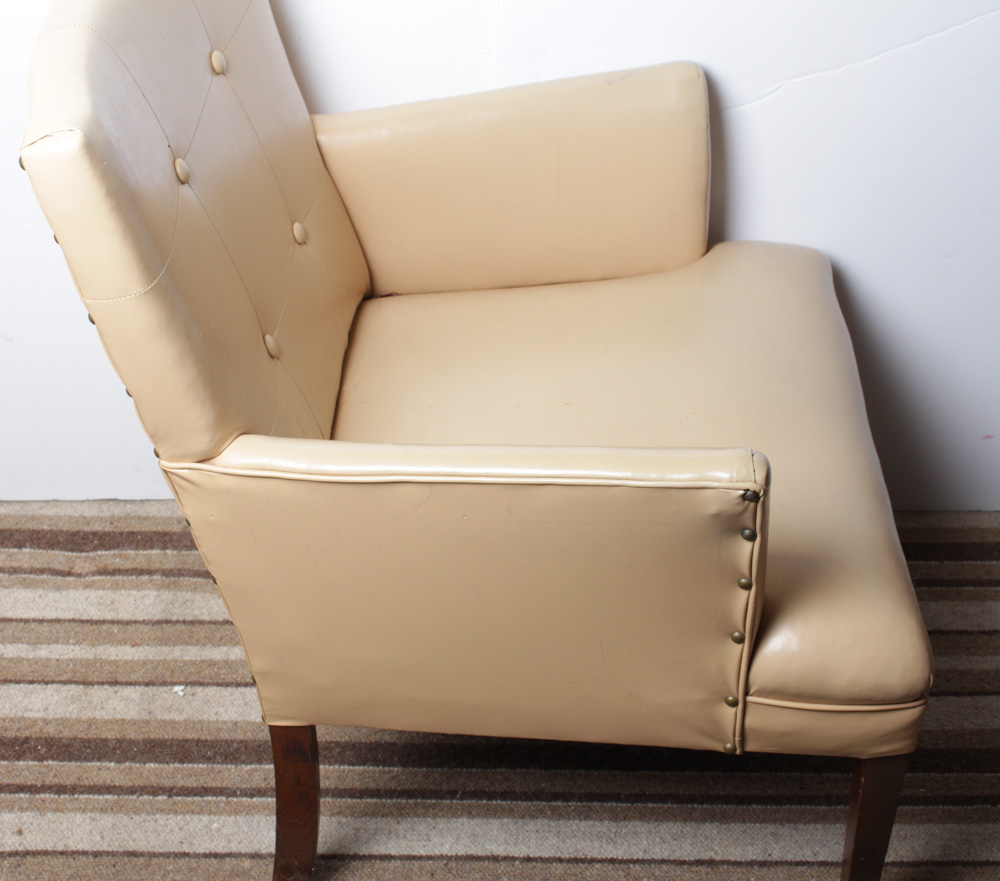 Mid-Century Vinyl Side Chair