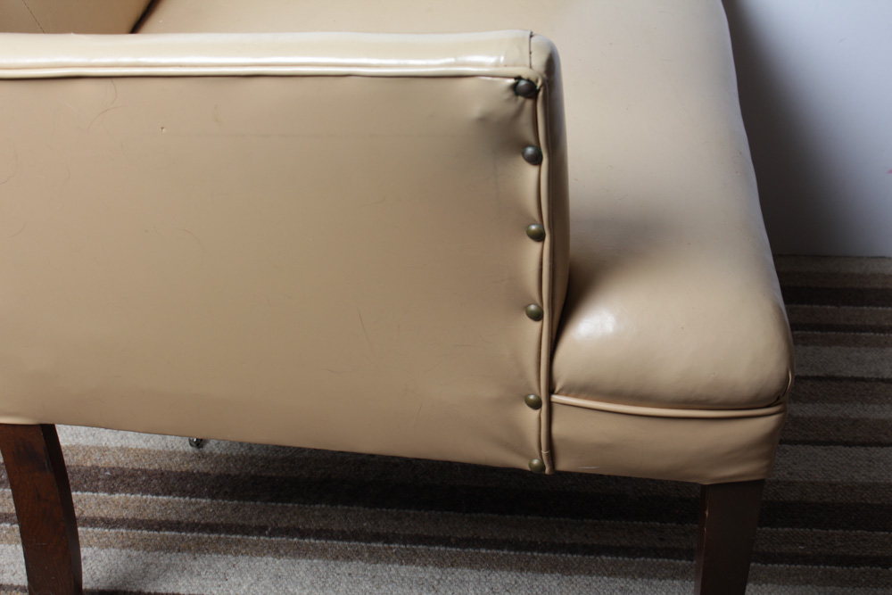 Mid-Century Vinyl Side Chair