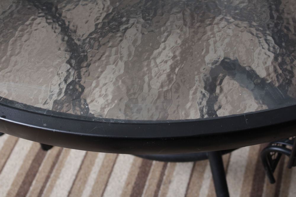 Vintage Wrought Iron Patio Table and Chairs