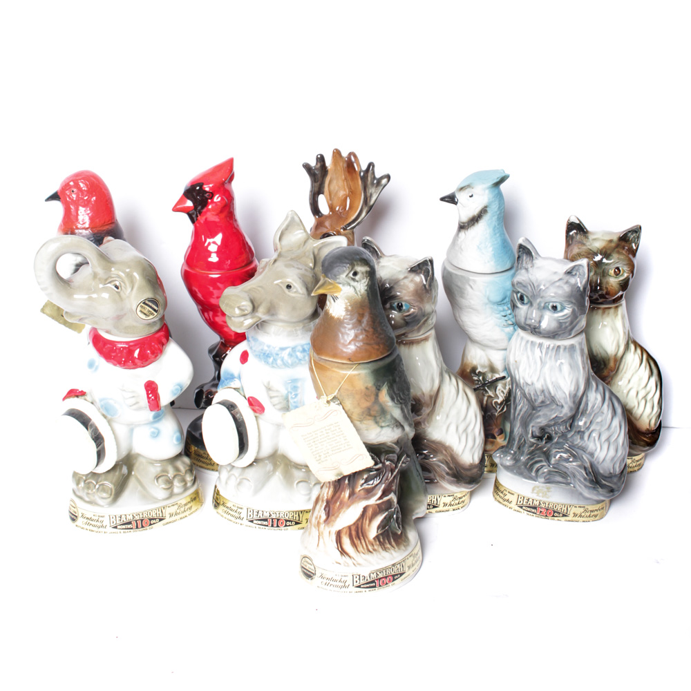 Vintage Jim Beam Porcelain Decanters