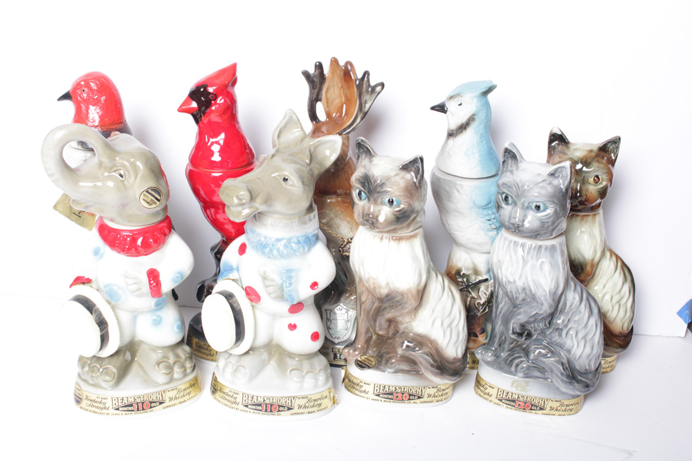 Vintage Jim Beam Porcelain Decanters