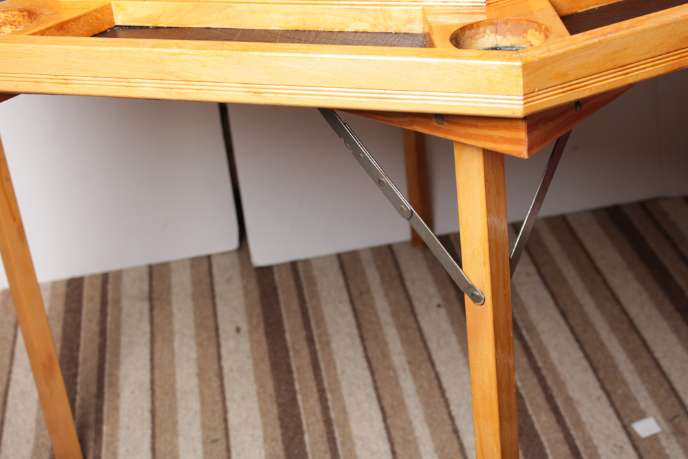 Vintage Folding Poker Table and Samsonite Chairs