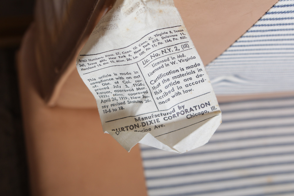 Vintage Vinyl Futon by Burton Dixie