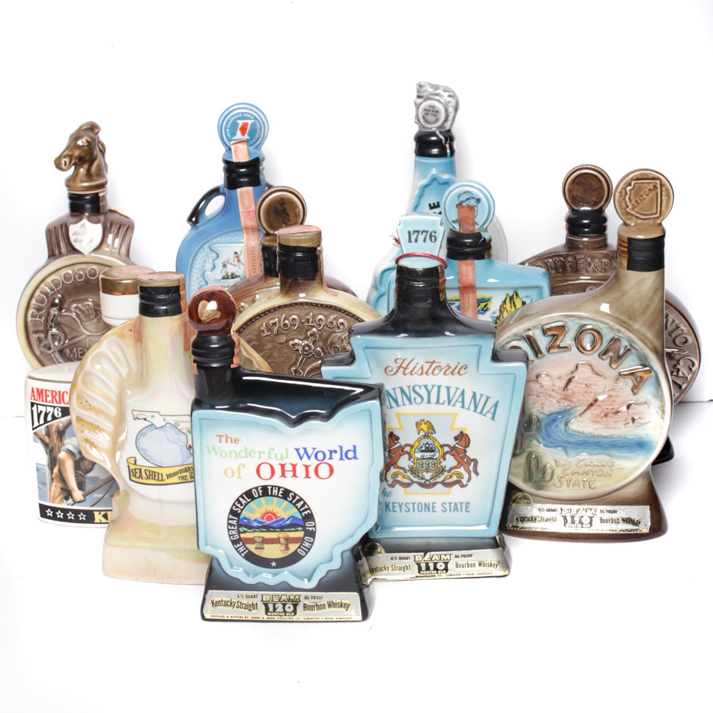 Vintage Jim Beam Porcelain Decanters