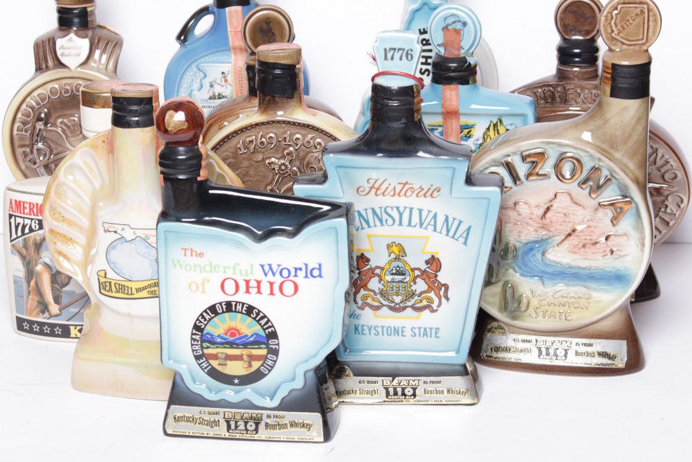 Vintage Jim Beam Porcelain Decanters