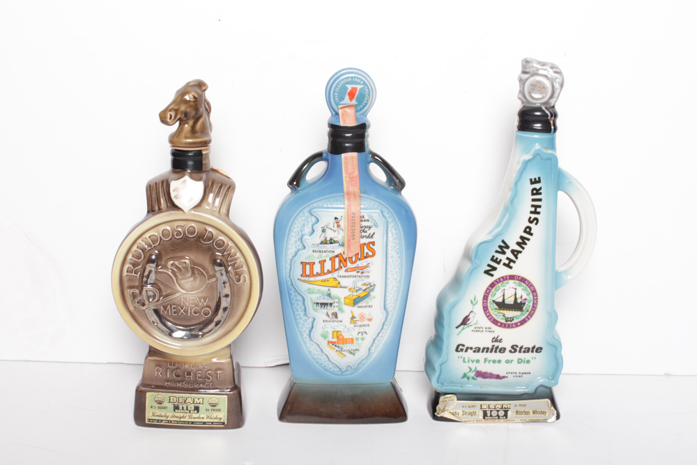 Vintage Jim Beam Porcelain Decanters