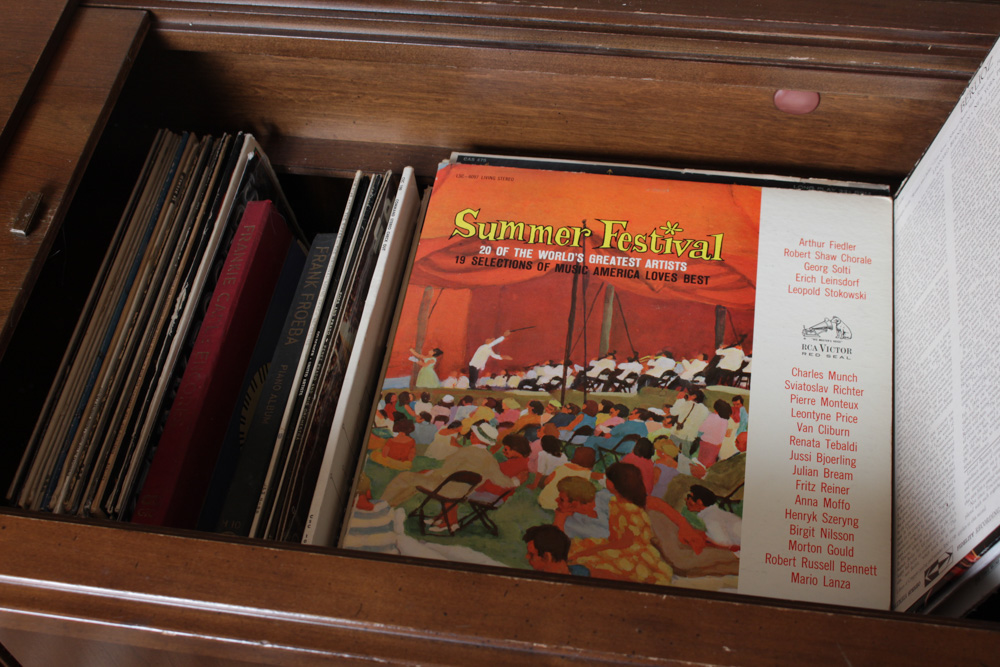Vintage Garrard Record Player Console