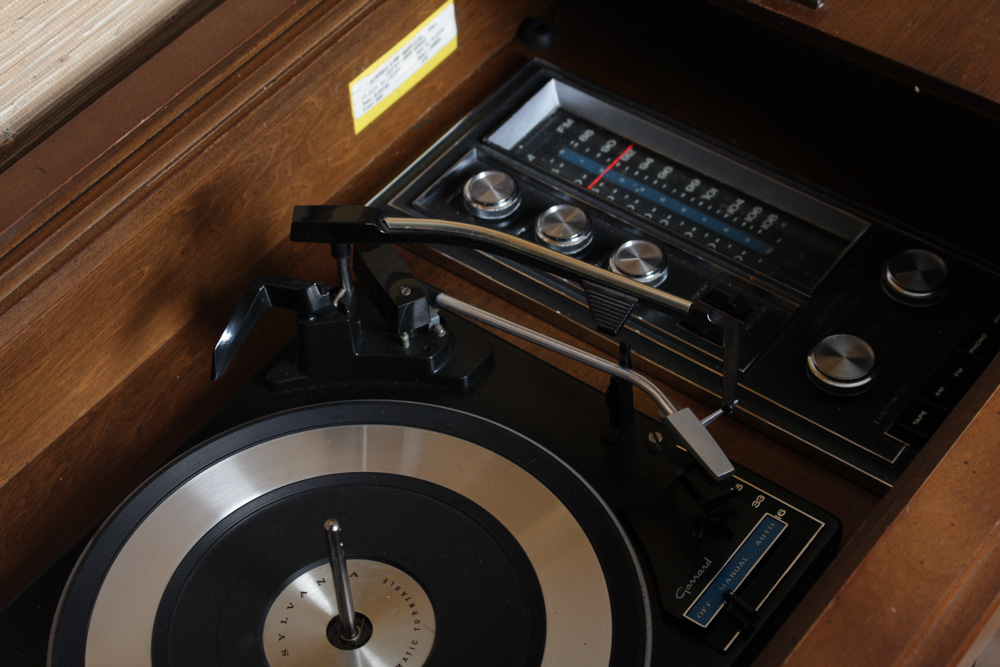 Vintage Garrard Record Player Console