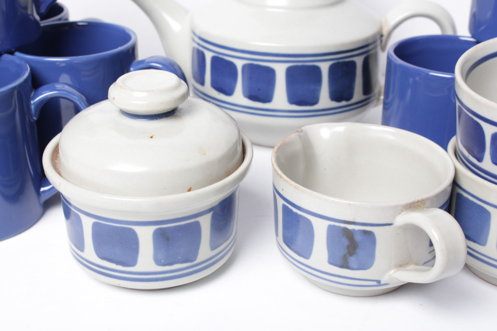 Vintage Stoneware Coffee and Tea Assortment