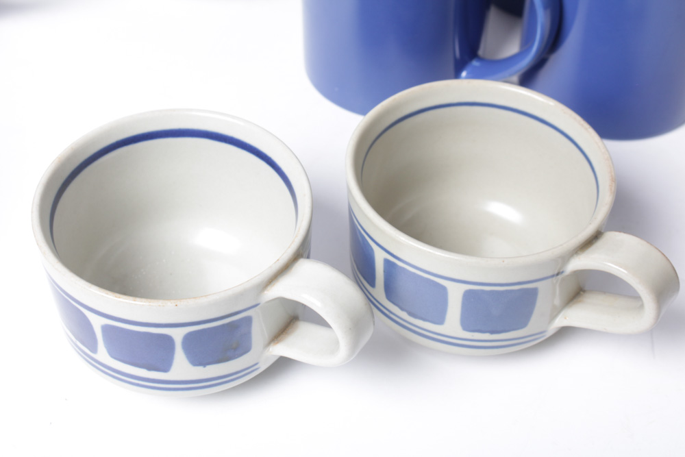 Vintage Stoneware Coffee and Tea Assortment