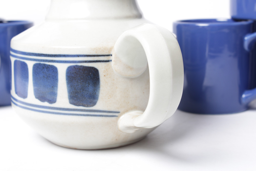 Vintage Stoneware Coffee and Tea Assortment