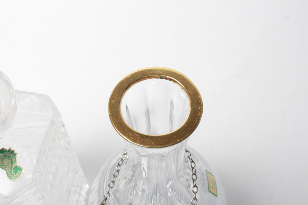 Waterford Crystal and Marquis by Waterford Decanters