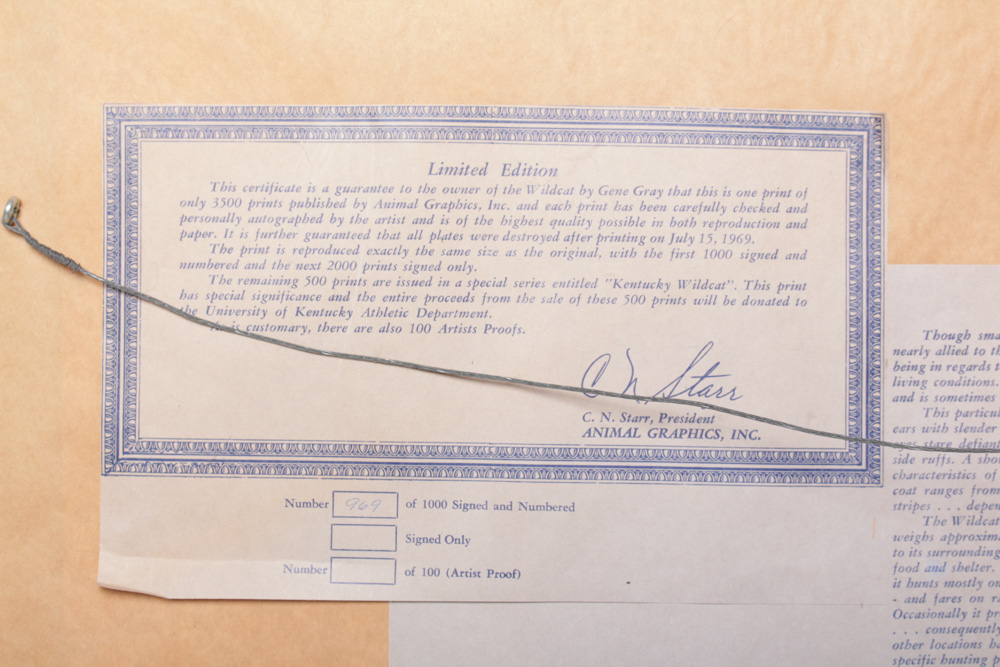 Gene Gray Limited Edition Wildlife Prints