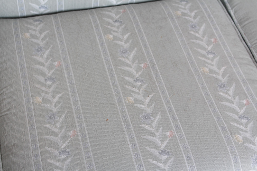 Vintage Clayton Marcus Queen Anne Style Upholstered Sofa