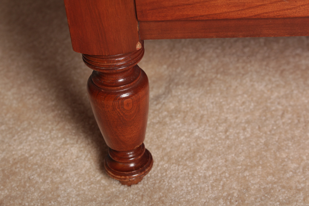 Vintage Willett Marble Top Cherry Side Tables