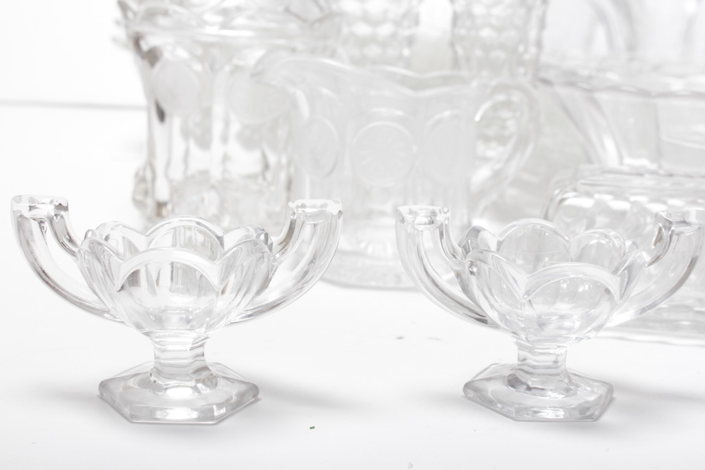 Vintage Pressed Glass Assortment