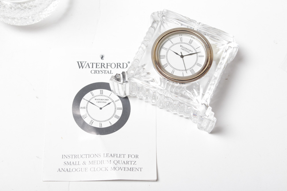 Assortment of Crystal Giftware Including Orrefors and Waterford