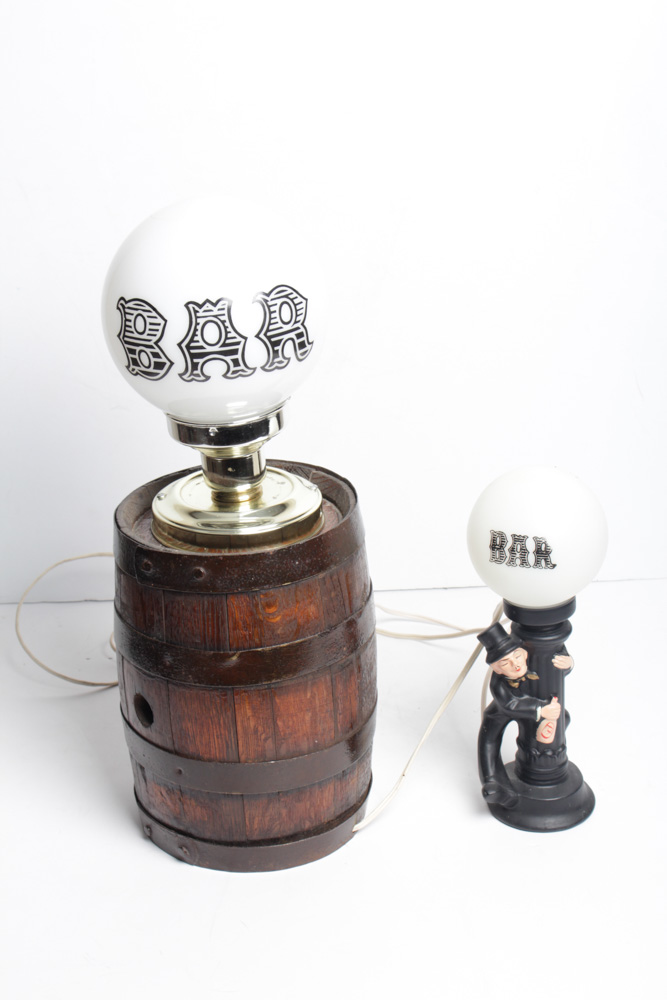 Vintage Barware and Decor Assortment