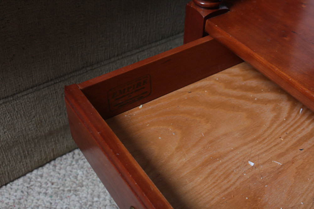 Vintage Cherry Wood Accent Tables