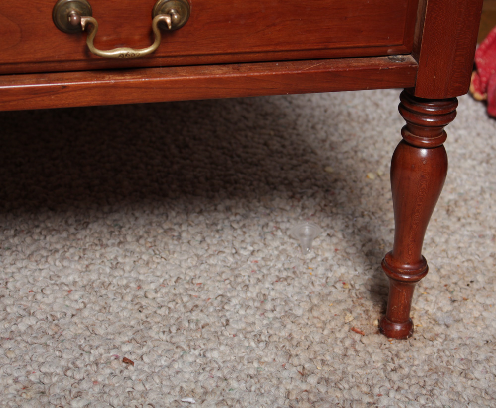 Vintage Cherry Wood Accent Tables