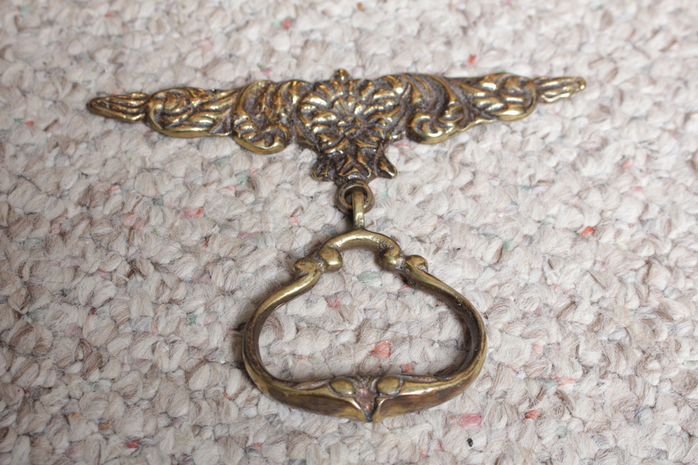 Brass Floor Lamp and Decor