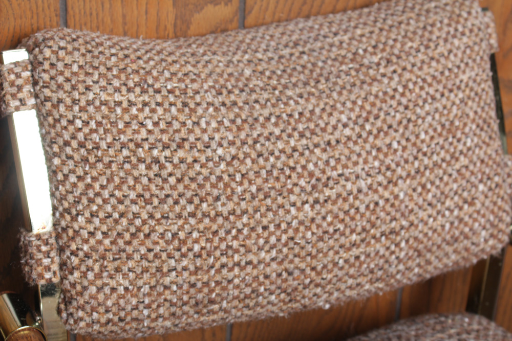 Mid Century Upholstered Director Style Bar Stools