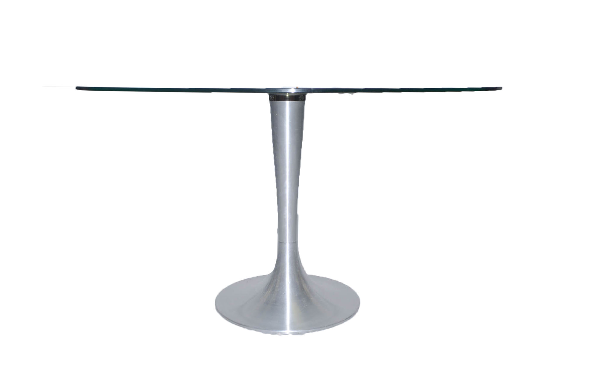 Modern Glass Top Tulip Dining Table